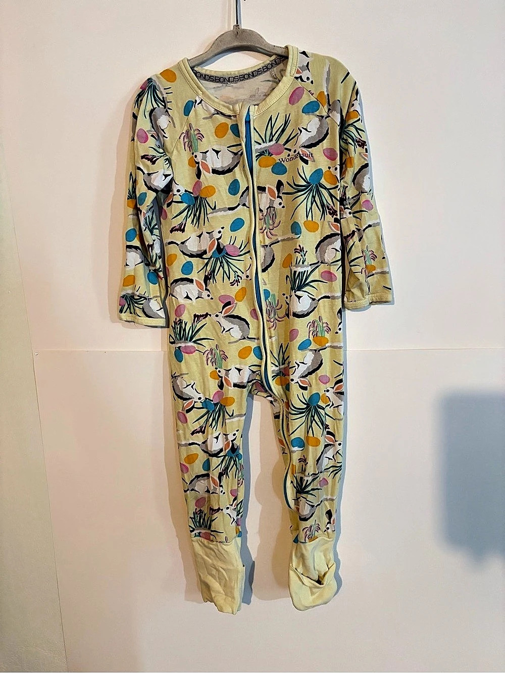 Bonds Zip Wondersuit (Easter Egg Hunt Print) Footie Pajamas 2T
